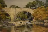 Untitled by Geoffrey H. Pooley, Watercolour, Devil's Bridge Kirkby Lonsdale in Autumn, signed and dated, sold Mar 2026