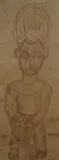 West African Ritual Figure by John Caletcalfe, Oil, sold Mar 2026