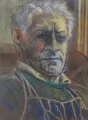 Untitled by Tom Dearden, Pastel, Self portrait as an elderly man, signed and dated, sold Mar 2026