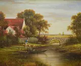 Untitled by S. Solow, oil on canvas, sold Mar 2026