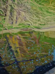 Lancaster Canal Somewhere by Greg Gilding, Oil on canvas, sold Mar 2026