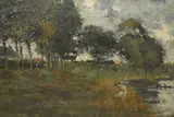Untitled by William Page Atkinson Wells, Oil on canvas, an impressionistic rural landscape, signed and dated, sold Feb 2026