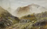 The Peaks of Arran by H. Perry Williams, Watercolour, sold Feb 2026