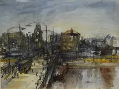 Untitled by William G Bell, Watercolour and Ink on paper, sold Feb 2026