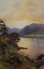 Untitled by Edward George Hobley, watercolor, sold Feb 2026