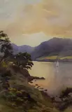 Untitled by Edward George Hobley, watercolor, sold Feb 2026