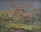 Untitled by Alec Carruthers Gould, Oil on board, sold Feb 2026