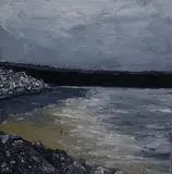 Strandhill Co Sligo, Eire by Jenni Ross, Acrylic on canvas, sold Feb 2026
