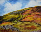 Untitled by Jennifer Wheten, Acrylic on board, sold Jan 2026