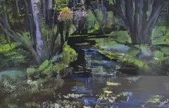 Untitled by Jennifer Wheten, Acrylic on paper, sold Jan 2026