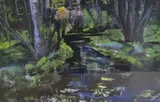 Untitled by Jennifer Wheten, Acrylic on paper, sold Jan 2026