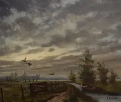 Untitled by G Bouwer, oil on canvas, sold Jan 2026