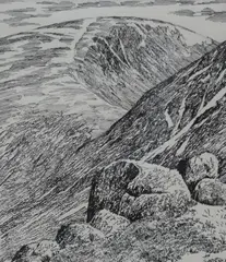 Untitled by Alfred Wainwright, ink, sold Jan 2026