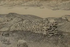 Untitled by Alfred Wainwright, ink, sold Dec 2025