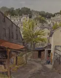 Untitled by E M Bottomley, Watercolour 'Kendal Fellside, From Yard, sold Dec 2025
