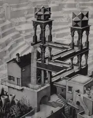 Waterfall by M. C. Escher, Lithograph, sold Dec 2025