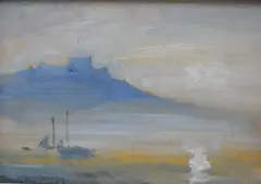 Untitled by John Cooke, oil on board, sold Dec 2025