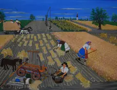 Untitled by Martin Paluška, oil on canvas, sold Dec 2025