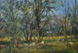 Untitled by Claude Tournois, oil on board, sold Dec 2025