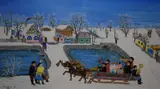 Untitled by Martin Paluška, oil on canvas, sold Dec 2025