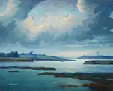 West mersea by Walter James Steggles, Oil on canvas, sold Mar 2026