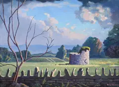 Gastard, near lacock, wiltshire by Walter James Steggles, Oil on canvas, sold Mar 2026