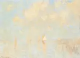 A hazy day on the orwell by Edward Seago, Oil on canvas, sold Mar 2026