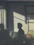 Interior, l'ecublere by Lucy Dickens, Oil on canvas, sold Mar 2026