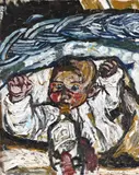 David with bottle by John Bratby, Oil on canvas, sold Mar 2026