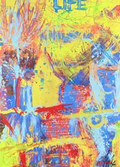 Untitled by Raphael Mazzucco, Mixed media on canvas, sold Mar 2026