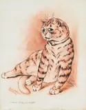 Throw physic to the dogs by Louis Wain, Ink and red chalk, sold Mar 2026