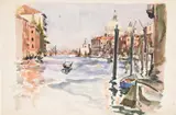 A view of the grand canal by Julian Trevelyan, Watercolour, gouache and pencil, sold Mar 2026