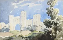 Sham castle, bath by Walter James Steggles, 1934, Watercolour over pencil, sold Mar 2026