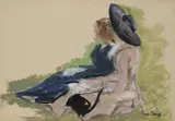 Untitled by Paul Maze, Pastel on buff paper, sold Mar 2026