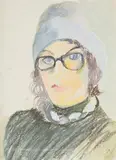Self-portrait by Angelica Garnet, Pastel, sold Mar 2026