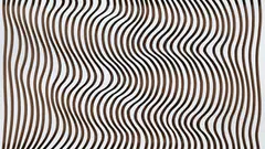 Optical 1 (homage to riley) by Brian Willsher, 1991, sculpture, sold Mar 2026