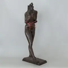 Figure with a skein ii by Michael Ayrton, 1972, Bronze and string, sold Mar 2026