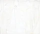 Still life with bottles and knife by Bryan Ingham, 1991, oil, sold Mar 2026