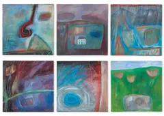 History of a storm in six parts by Robin Richmond, Oil on board All signed with initials and individually titled Each, sold Mar 2026