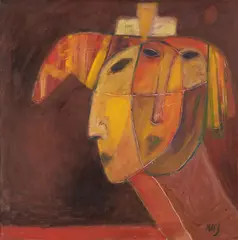 The huntsman by Marj Bond, Oil on canvas, sold Mar 2026