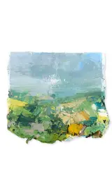 Landscape by Colin Bishop, Mixed media on canvas, sold Mar 2026
