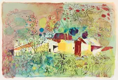 Floirac by John Piper, Lithograph printed in colours, sold Mar 2026