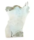 Male torso by Helen Ridehalgh, Ceramic with green glaze, sold Mar 2026