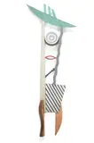 Medallion by Jim Rattenbury, Wood, MDF, copper and paint, sold Mar 2026