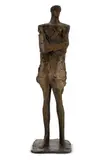 Helmeted man with goggles by Elisabeth Frink, Bronze, sold Mar 2026