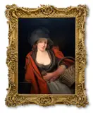 Phoebe wright (mrs hoppner) as 'the primrose girl by John Hoppner, oil on canvas, sold Mar 2026