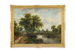 Dedham vale by Frederick William Watts, Oil on canvas, sold Mar 2026