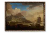 A mountainous coastal landscape by Adriaen van Diest, oil on canvas, sold Mar 2026