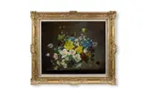 A still life of flowers by Cecil Kennedy, Oil on canvas, sold Mar 2026