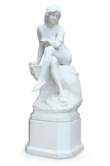A large white marble figure by Carlo Pittaluga, sculpture, sold Mar 2026
